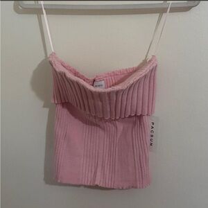 PINK KNIT PACSUN TUBE TOP SZ M. 🩰